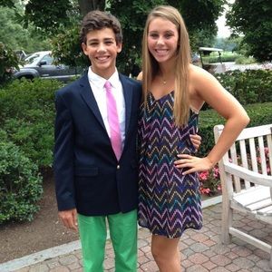 Renee C. Dress black, pink, blue, orange, yellow